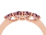 Rose gold Four-Stone Round Morganite Prong-Set Band_22
