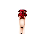 Rose gold Four-Stone Round Ruby Prong-Set Band_23