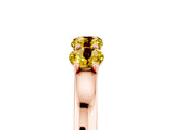 Rose gold Four-Stone Round Yellow Sapphire Prong-Set Band_23