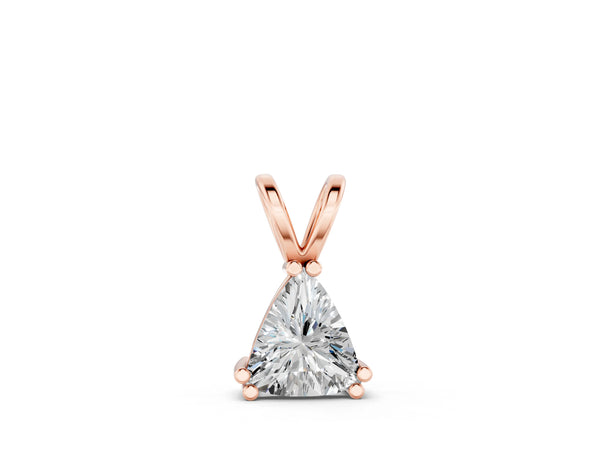 Rose gold Gold Wire Wrapped Calf Crystal Pendant
