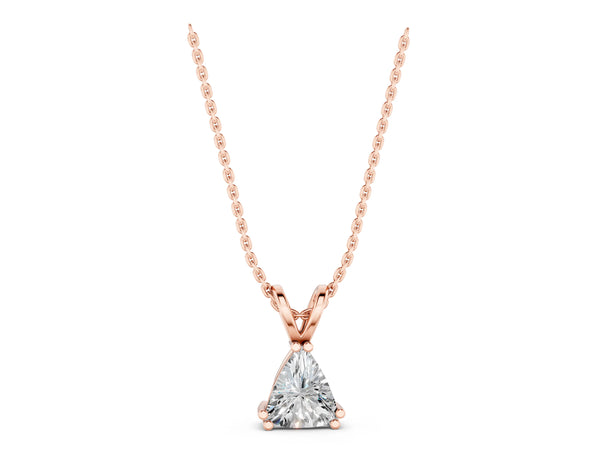 Rose gold Gold Wire Wrapped Calf Crystal Pendant