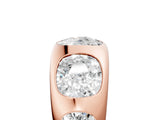 Rose gold Graduated Cushion Diamond Five-Stone Mens Band_5