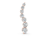 Rose gold Graduated Round Prong-Set Diamond Pendant_6