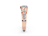 Rose gold Heart Brilliant Solitaire with Side Stones on a Pave Band and Four-Prong Setting_26