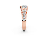 Rose gold Heart Brilliant Solitaire with Side Stones on a Pave Band and Four-Prong Setting_51