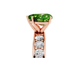 Rose gold Heart Cut Cut Channel Set Diamond Engagement Ring with Four-Prong Setting_5