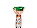 Rose gold Heart Cut Cut Channel Set Diamond Engagement Ring with Four-Prong Setting_5