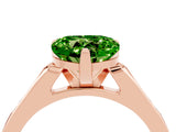 Rose gold Heart Cut Cut Channel Set Solitaire Engagement Ring with Four-Prong Setting_4