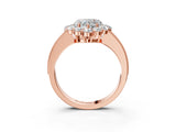 Rose gold Heart Cut Cut Halo Diamond Pavé Engagement Ring with Milgrain Detailing_18