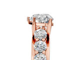 Rose gold Heart Cut Diamond Engagement Ring with Pavé Band and Four-Prong Setting_20