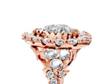 Rose gold Heart Cut Diamond Halo Ring with Pavé Band and Four-Prong Setting_63