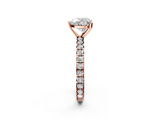 Rose gold Heart Cut Diamond Pavé Band with Four-Prong Setting_39