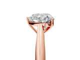 Rose gold Heart Cut Diamond Solitaire Engagement Ring with Cathedral Setting and Four-Prong Mount_103