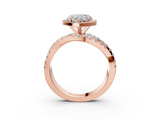 Rose gold Heart Cut Halo Split Shank Prong Setting Ring_74
