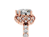 Rose gold Heart Cut Moissanite Scalloped Halo Engagement Ring with Round Shared Prong Band_29