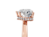 Rose gold Heart Cut Solitaire Engagement Ring with Four-Prong Setting on a Classic Band_41