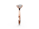 Rose gold Heart Cut Solitaire Ring with Thin Band and Four-Prong Setting_38