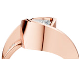 Rose gold Heart Cut Solitaire Tension-Set Diamond Split Shank Ring_19