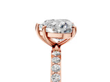 Rose gold Heart Diamond Pavé Band with Six-Prong Setting_52