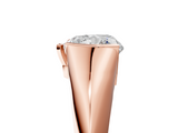 Rose gold Heart Solitaire Tension Set Diamond Ring_25
