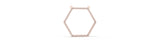 Rose gold Hexagon Diamond Pavé Prong Pendant