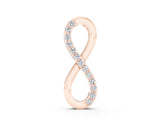 Rose gold Infinity Pendant with Round Brilliant Diamonds in Pavé Setting_24