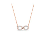 Rose gold Infinity Pendant with Round Cut Diamonds in Pavé Setting_18