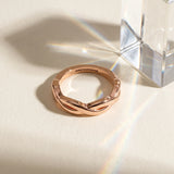 Rose gold Infinity Twisted Plain Band_39