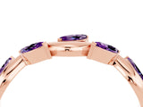 Rose gold Marquise Amethyst Twisted Band with Prong Setting_10