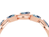 Rose gold Marquise Aquamarine Twisted Band with Prong Setting_10