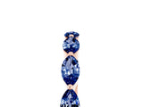 Rose gold Marquise Blue Sapphire Prong Set Half-Eternity Band_11