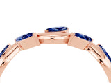Rose gold Marquise Blue Sapphire Twisted Band with Prong Setting_10