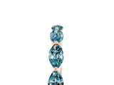 Rose gold Marquise Blue Topaz Prong Set Half-Eternity Band_11