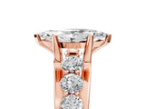 Rose gold Marquise Brilliant Solitaire with Side Stones on a Pave Band and Four-Prong Setting_29