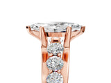Rose gold Marquise Brilliant Solitaire with Side Stones on a Pave Band and Four-Prong Setting_71