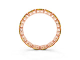 Rose gold Marquise Citrine Eternity Band with U-Prong Setting_15
