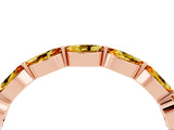 Rose gold Marquise Citrine Prong Set Half-Eternity Band_10