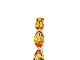 Rose gold Marquise Citrine Prong Set Half-Eternity Band_11