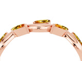 Rose gold Marquise Citrine Twisted Band with Prong Setting_10