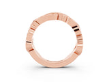 Rose gold Marquise Citrine Vine Eternity Band with Bezel Setting_9