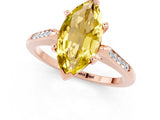 Rose gold Marquise Cut Cut Channel Set Solitaire Engagement Ring with Four-Prong Setting_1