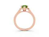 Rose gold Marquise Cut Cut Channel Set Solitaire Engagement Ring with Four-Prong Setting_3