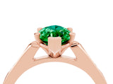 Rose gold Marquise Cut Cut Channel Set Solitaire Engagement Ring with Four-Prong Setting_4