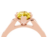 Rose gold Marquise Cut Cut Channel Set Solitaire Engagement Ring with Four-Prong Setting_4