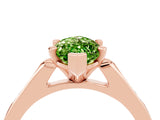 Rose gold Marquise Cut Cut Channel Set Solitaire Engagement Ring with Four-Prong Setting_4