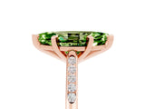 Rose gold Marquise Cut Cut Channel Set Solitaire Engagement Ring with Four-Prong Setting_5