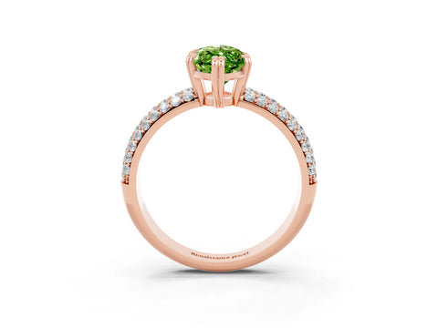 Rose gold Marquise Cut Cut Diamond Milgrain Marquise Band with Prong Setting_3