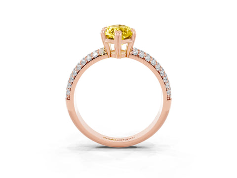Rose gold Marquise Cut Cut Diamond Milgrain Marquise Band with Prong Setting_3