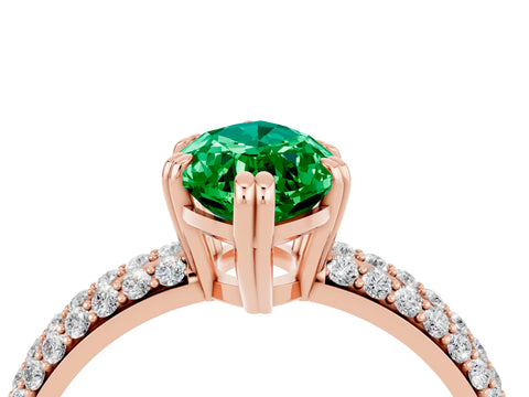 Rose gold Marquise Cut Cut Diamond Milgrain Marquise Band with Prong Setting_4