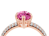Rose gold Marquise Cut Cut Diamond Milgrain Marquise Band with Prong Setting_4